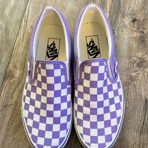 Brand new women’s checkered vans size 7 1/2